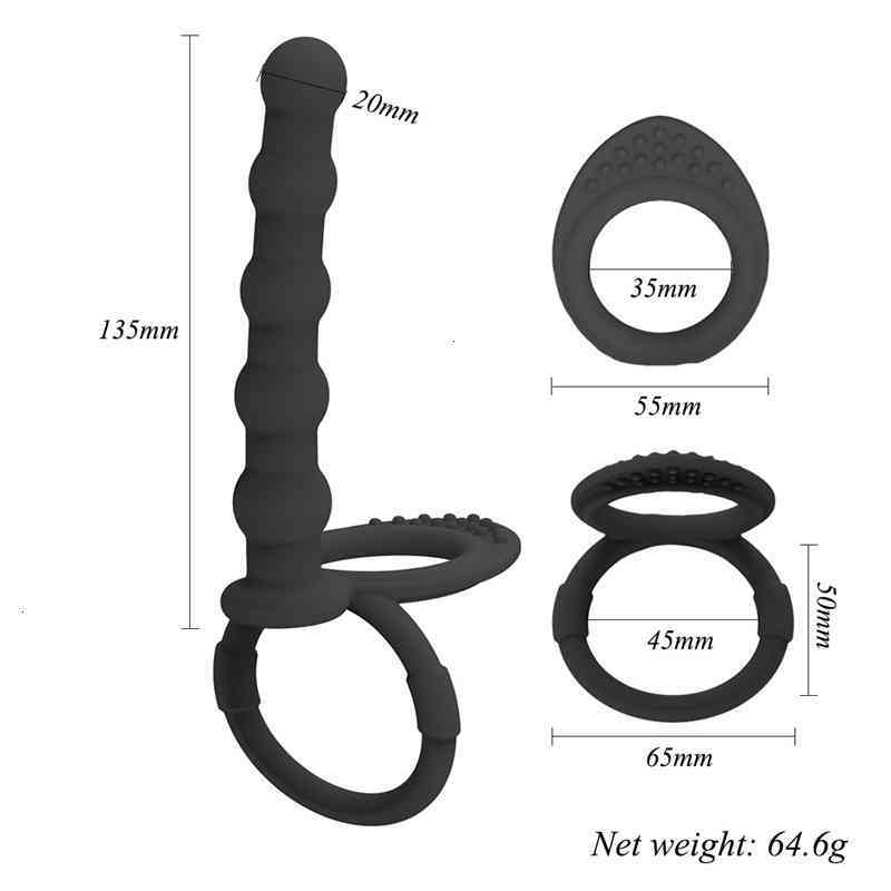Sex toys Vibrator Massager Female Silicone Anal Beads Lovers' Toys Prostate Massage Homosexuality Smooth Plug-image-794346212