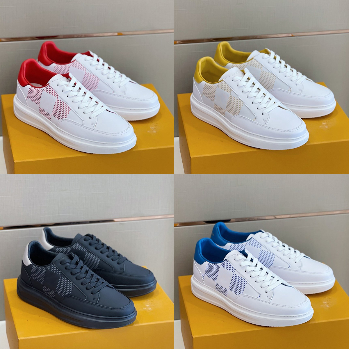 

Breathable Luxury Brand Shoe Fashion Canvas Shoes Low Top Beverly Hills Sneakers, Photo color