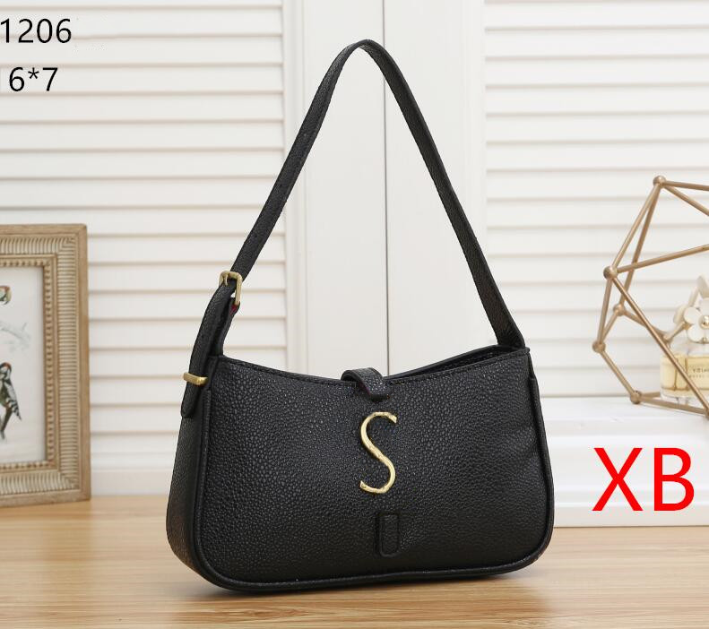 

Designer Y Underarm Cross Body bags Hand Shoulder Bag Embossed Hobo Hook Closure Open Mouth Black Fashion Handbag Purse, Brown