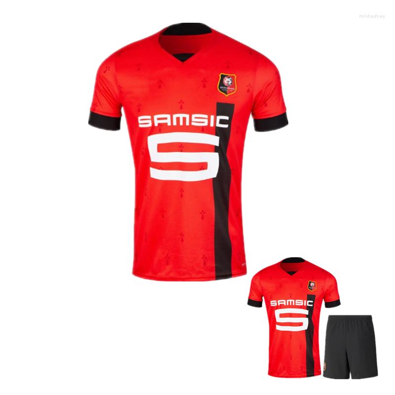 

Men's T-Shirts 2022/2023 Stade Rennais Shirt Rennes Maillot De Foot 22 23 SULEMANA BOURIGEAUD TERRIER DOKU Guirassy MAJER AGUERD TRAORE Men, Custom name number