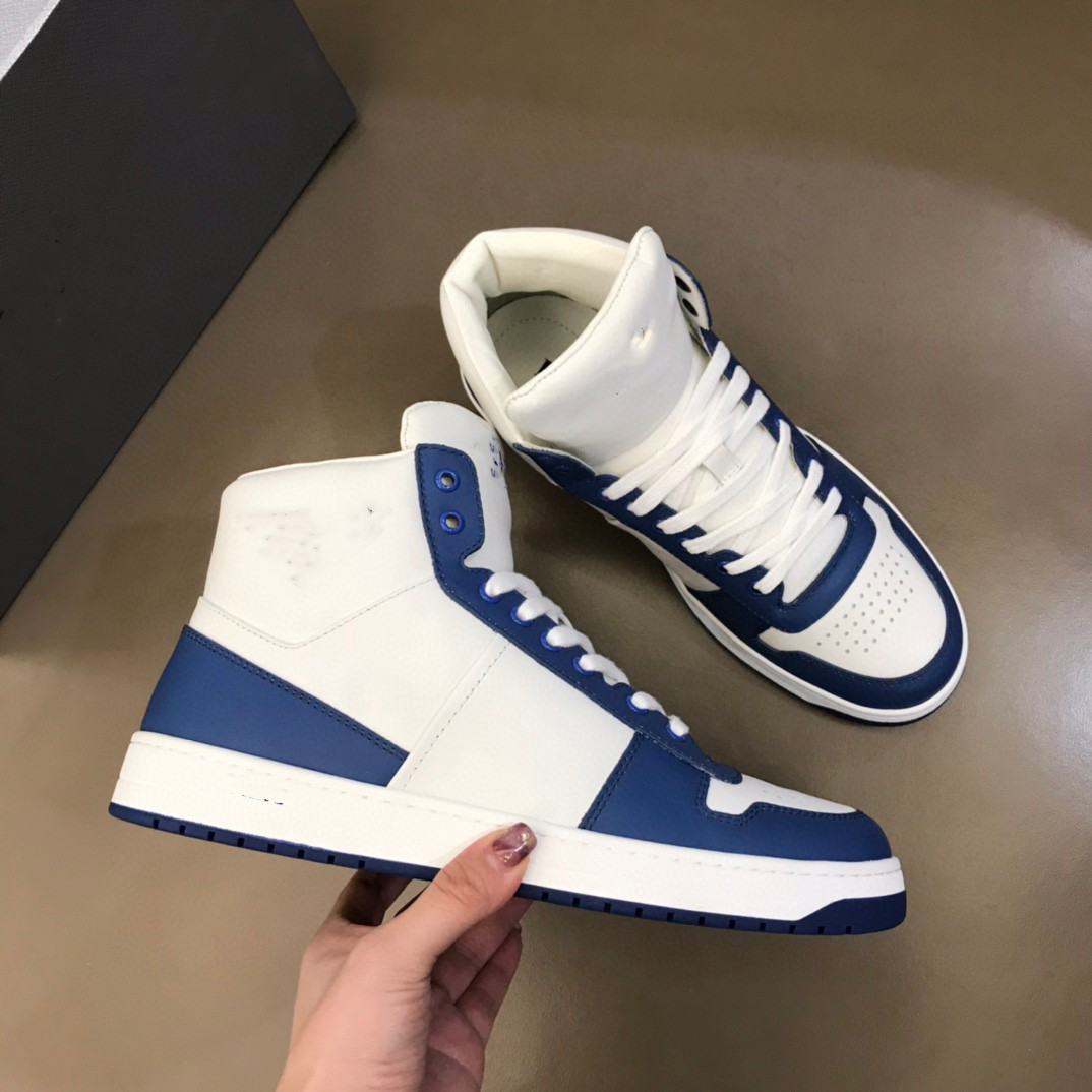 

Elegant Americas Cup High-top Sneakers Shoes Men's Casual Walking Rubber Sole Men's Sports Mesh Fabric & Patent Leather Couple Trainer Discount Footwear