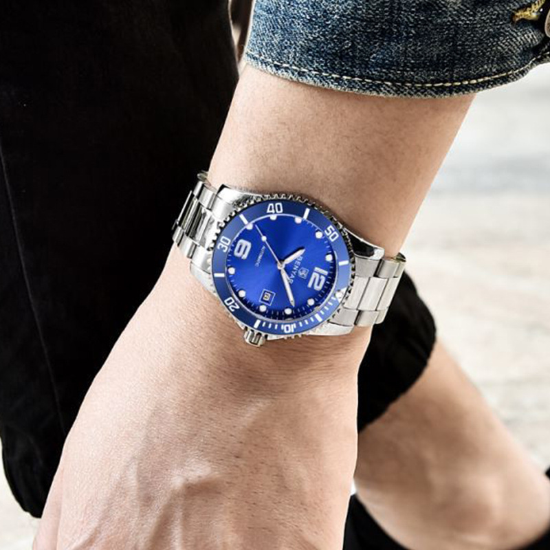 Benyar Binya New Trend Men&#039;s Mechanical Wrist Watch with Clear Night Light and No Fear of By-5152-image-772945235
