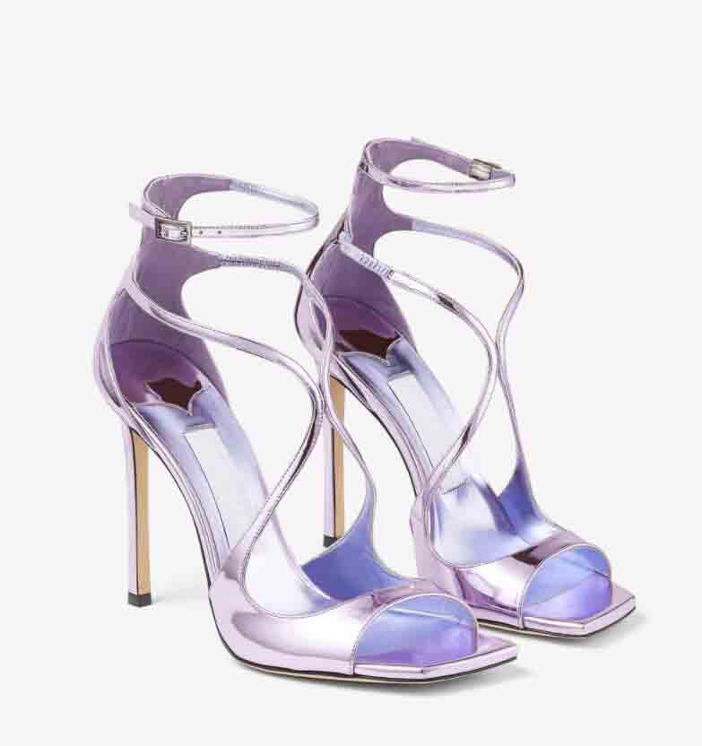 

Sexy Square Toe Women High Heels Azia Sandals Shoes Cross Gladiator high-heels Sandalias Exquisite Stiletto heel Lady Wedding Party Dress Evening