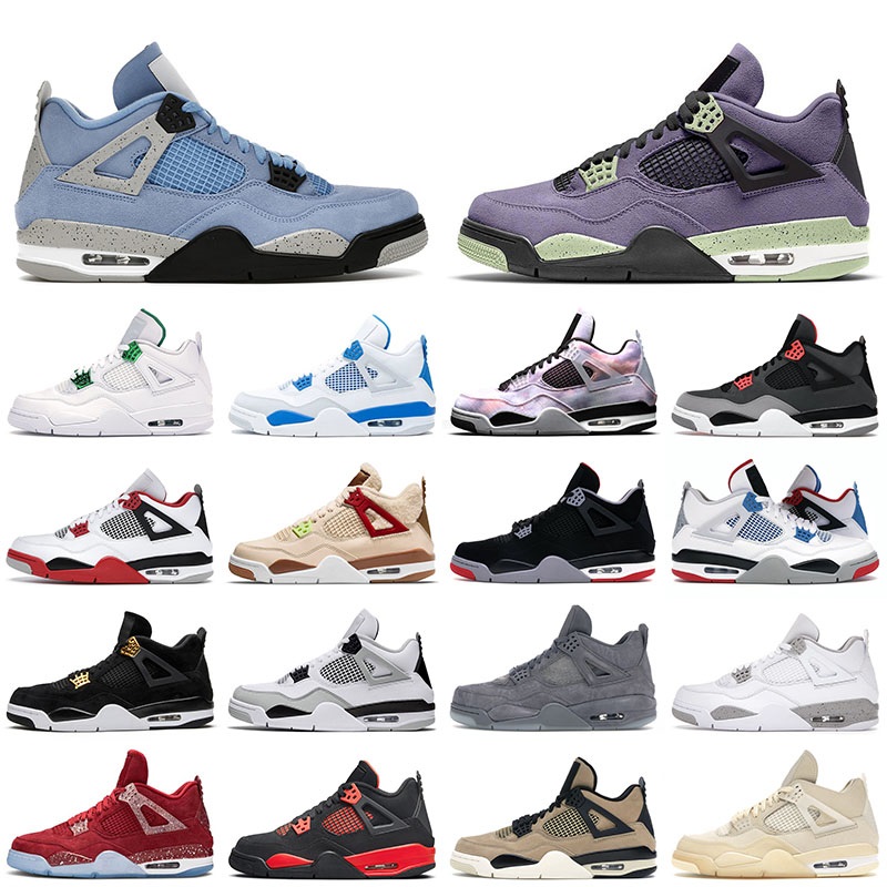 

4s men basketball shoes 4 Sail Red Thunder University Blue White Oreo Bred Patent Dark Marina Blue Mocha Obsidian Bubble Gum Chicago mens sports sneakers, 16