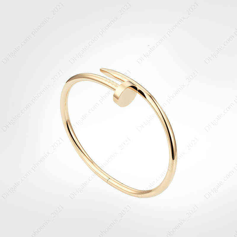 

Classic Nail Bracelet mens Bracelets Diamonds designer Bangle luxury jewelry women Titanium steel Alloy Gold-Plated Craft Gold Silver Rose