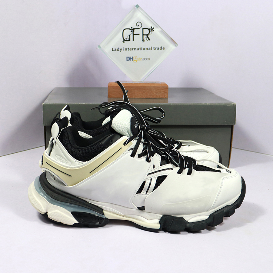 

Designer Men Women Casual Shoes Track 3 3.0 Triple white black Sneakers Tess.s. Gomma leather Trainer Nylon Printed Platform trainers shoes By shoe02 05, #0