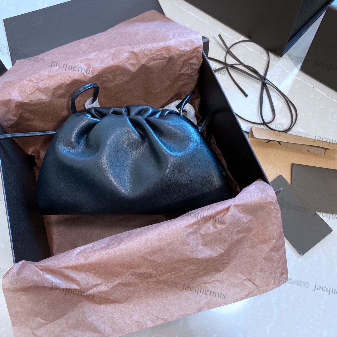 

Genuine leahter B cloud bag soft The Pouch calfskin designer women bags wrinkled dumpling clutch single V pouch shoulder envelope Slant handbags Crossbody, Dust bag