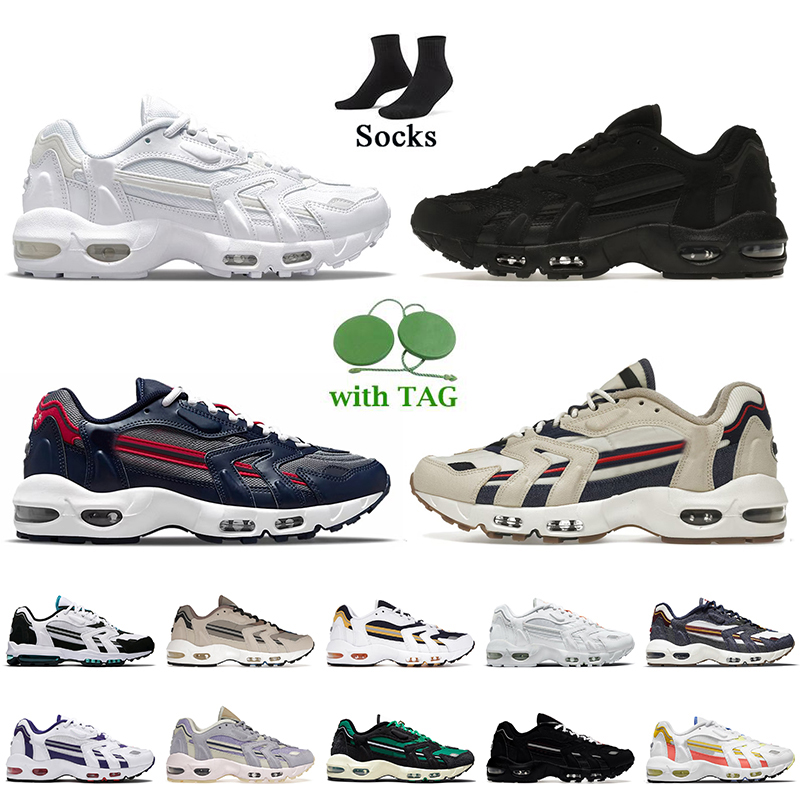 

96 Running Shoes for men women triple white black bred Blackened Blue 96s Midnight Navy Persian Violet Magic Ember sports trainers cushion runners sneakers size 36-45, 8 bred 40-45