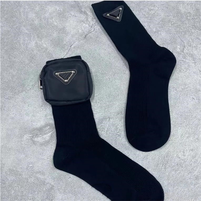 

Stripe Triangle Marks Long Fashion Girl Sport School Socks Autumn High Knee Sock, Black
