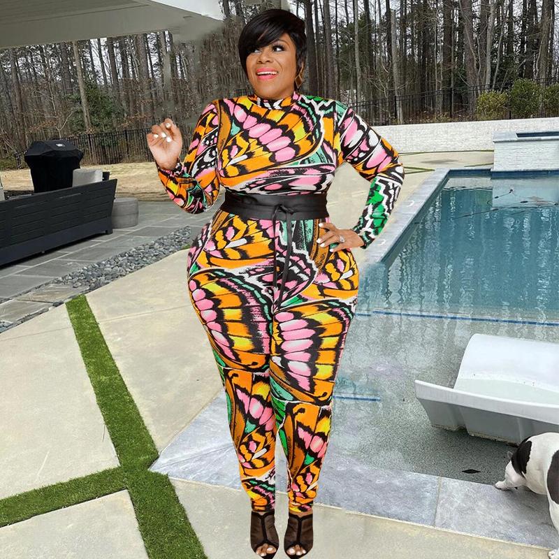 

Women's Plus Size Pants Women Clothing Fall Ladies Jumpsuits Sexy One Piece Outfit Long Sleeve Jumpsuit Bodycon Wholesale DropWomen's, Yellow