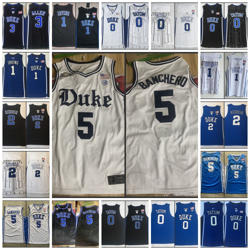 

2 Cameron Reddish Paolo Banchero Grayson Allen jayson tatum Basketball Jersey Kyrie Irving Zion Williamson Cam Reddish RJ Barrett cade cunningham Duke Blue Devils, 17