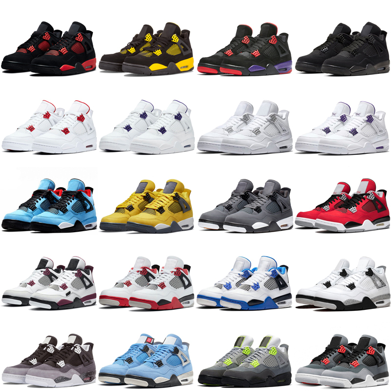 

Jumpman 4s 4 basketball designer shoes men women black cat shimmer infrared white oreo purple metall mens womens SB x 4 Releasing in 2023 shoe size 36-48 Fast delivery