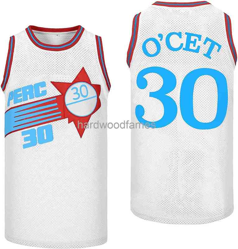 

Stitched Custom Cheap #30 Perc O'Cet Movie Basketball Jersey Men Women Youth or add any name number XS-6XL Shirt, Black