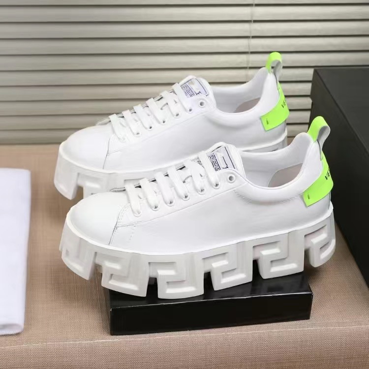 

Size US12 Designer Casual Shoes Greca Labyrinth Sneakers Thick-soled Men Shoes Calfskin Platform Sports Shoe Newest Man Fashion Breathable Trainers p88