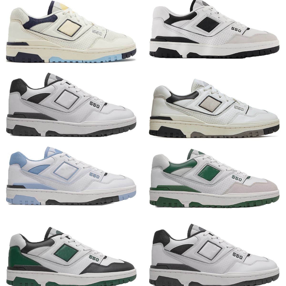 

Designer New BB550 B550 550 Casual Shoes Mens Women White Green Grey Cream Black Blue Yellow UNC Navy Purple Shadow Rich Paul Burgundy Cyan AURALEE Trainer Sneakers S6, Please contact us