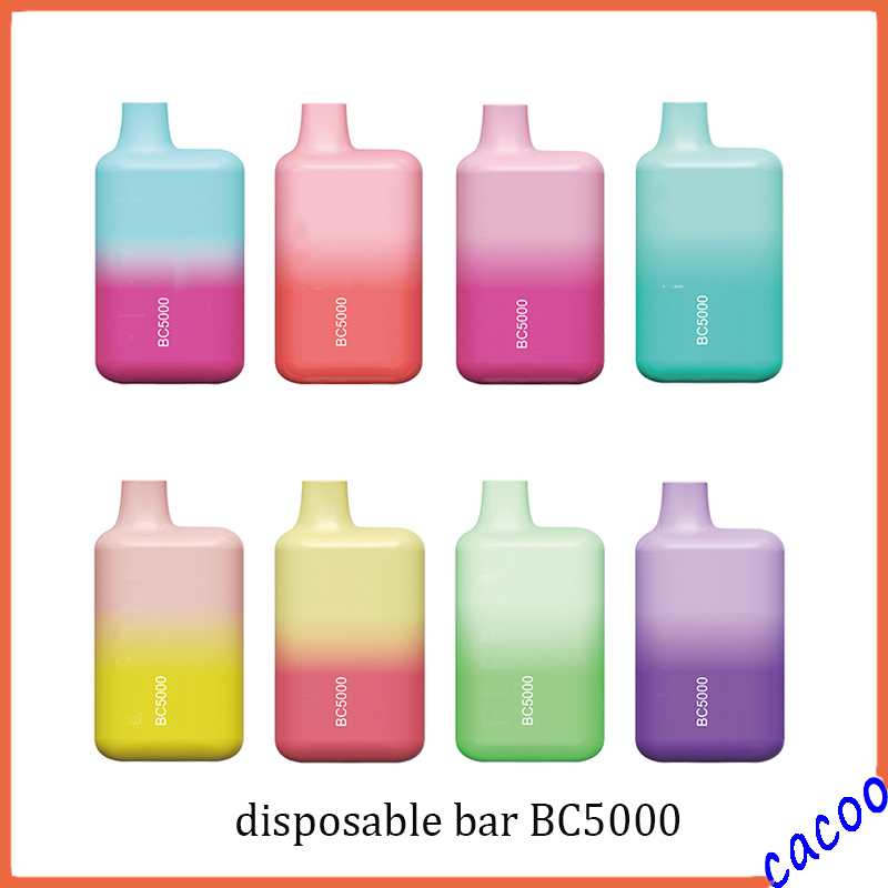 

Bar BC5000 Disposable E cigarettes 5000 Puffs Vape Pen 13ml Dual Mesh Coil Cartridge Pre-Filled Pods 650mAh Rechargeable Battery elux elf geek bar