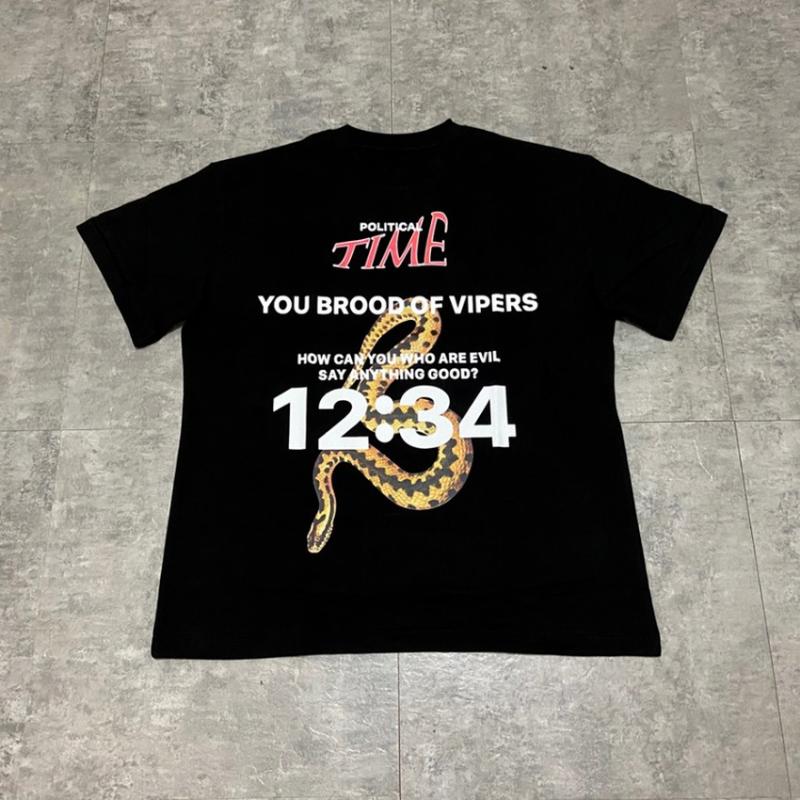 

Men's T-Shirts Oversized RRR123 T Shirts Men T-shirt 1234 Number Letter Heavy Fabric Snake Print Women ShirtMen's