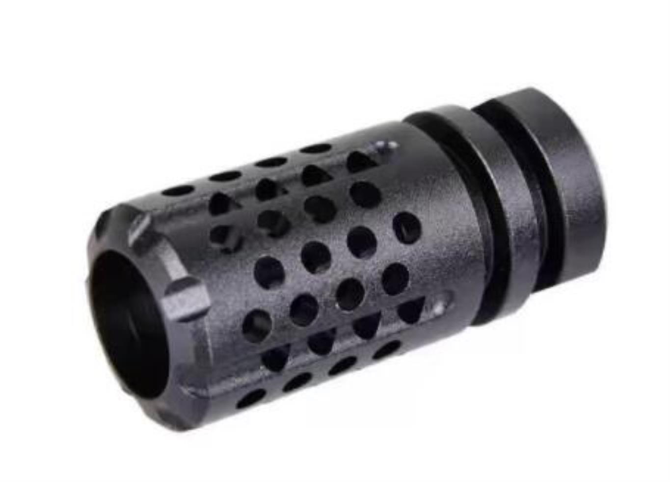 

Others Tactical Aessories Gear High Quality Steel Reducing Impact Muzzle Brake Cnc .223/5.56 1/2X28 Thread With Outer Sleeve Drop Delivery 2, Muzzle device