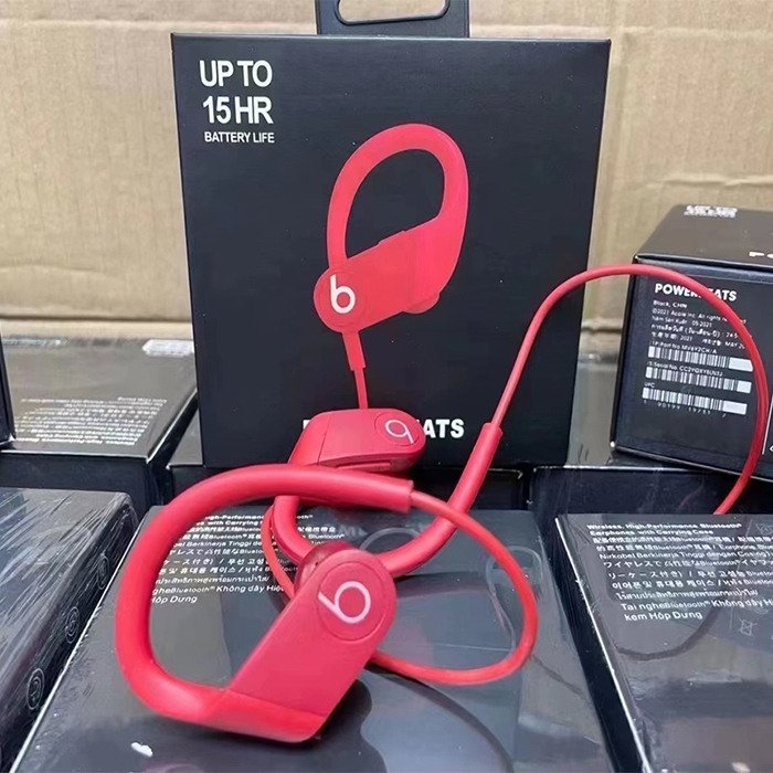

Beats Powerbeats 4 PB4 Wireless Headphones TWS Earphones for Stereo sound music pb4 Bluetooth headset Sports Waterproof In-Ear Earbuds, Red