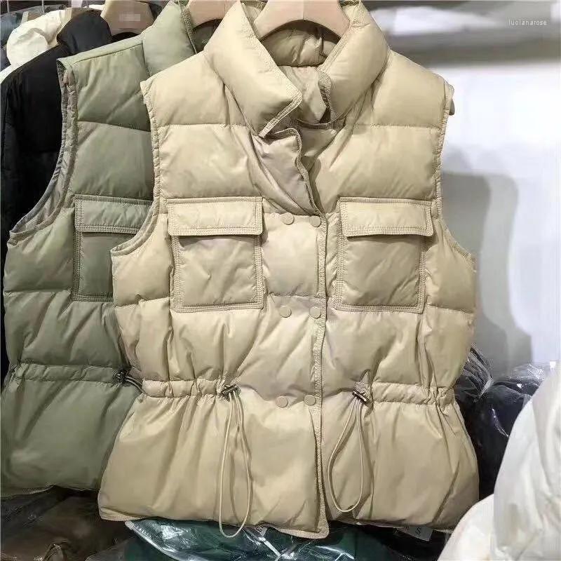 

Women' Down & Parkas Ultra Light Vest Women Short 2022 Windproof Lightweight Warm Waistcoat Female White Duck Sleevele Coats Luci22