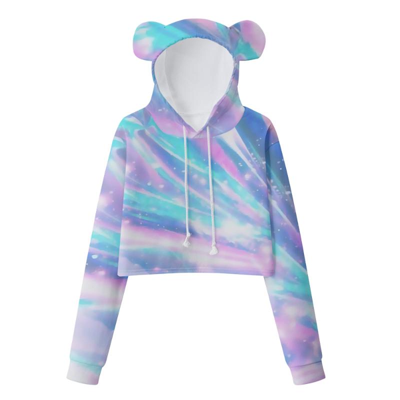 

Men's Hoodies & Sweatshirts Bear Ears Cropped Sweatshirt Women's Sweater Sexy Fashion Hoodie Sportswear Trend 3Men's, 3d