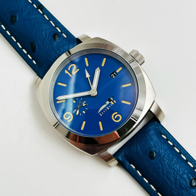 

Mens Watch Automatic Mechanical Watch 45mm Waterproof Fashion Business Leather Wristwatches Montre Luxe Gifts, Color 1
