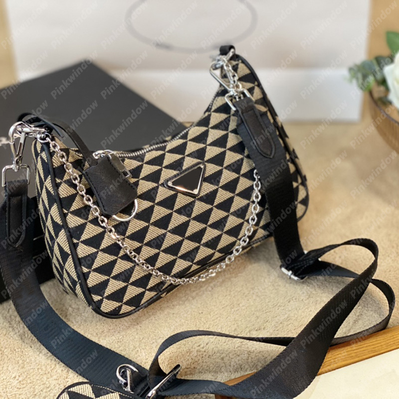 

2022 Women Shoulder Bag Cross body Bags Triangle Symbole Jacquard Fabric Designer Hobo Handbags Luxurys Designers Bags Totes Purses 2204291, Ship by fedex