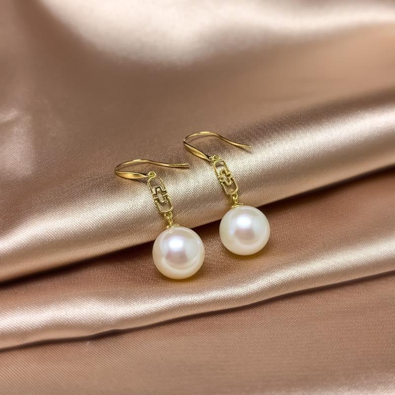 

Dangle & Chandelier Shilovem 18k Yellow Natural Freshwater Pearls Drop Earrings Fine Jewelry Women Trendy Anniversary Christmas Gift Yze9-9.