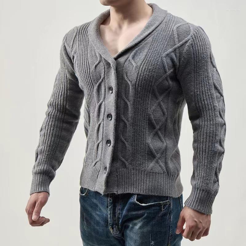 

Men' Sweaters Fashion Cardigan Knitting Men Sweater Coat Slim Solid Stripe Thicken Warm Casual Clothing Button Up OvercoatMen' Mari22, B001