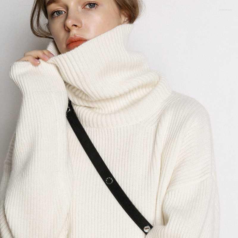 

Women' Sweaters Wool Women' Sweater Autumn Winter Warm Turtlenecks Casual Loose Oversized Lady Cashmere Knitted Pullover Top PullWomen, Orange