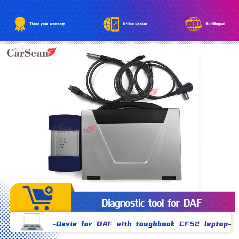 

Diagnostic Tools For DAF Heavy Duty Truck Scanner VCI-560 MUX Kit PACCAR With Toughbook CF52 Laptop