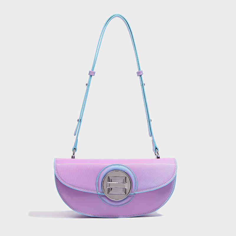 

Designer bag 2022 Summer New Women's Fashion Versatile 6d Gradient Technology Msenger High Sense Niche Underarm, Gradient powder
