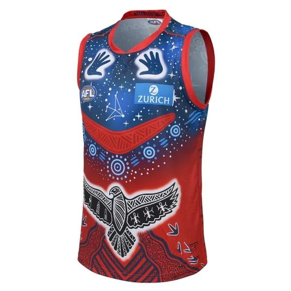 

Men's T-Shirts MELBOURNE DEMONS AFL INDIGENOUS DREAMTIME GUERNSEY Size S--L-XL-2XLMen's, 2022