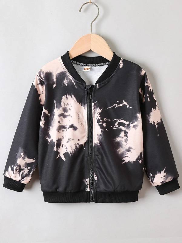 

Toddler Boys Tie Dye Zip Up Bomber Jacket SHE, Multicolor