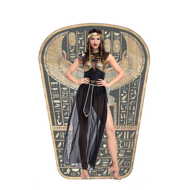 

Theme Costume Bar Stage Performance Costumes Egyptian Isis Night Field Ancient Mythology CosTheme, Black