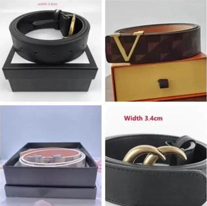

2022 Fashion Designer Belt Luxury Accessories High quality gold buckle men's and women's hip strap jeans standard width 3.8cm, Belt no box