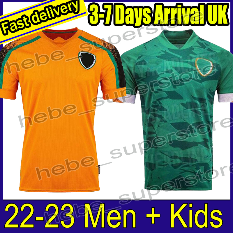 

22 23 Ireland Home Soccer Jerseys Orange Centenary 100th 2022 2023 Irish National Team Football Shirts HENDRICK ROBINSON COLEMAN DOHERTY PARROTT Men Kids Kit, 2022 home