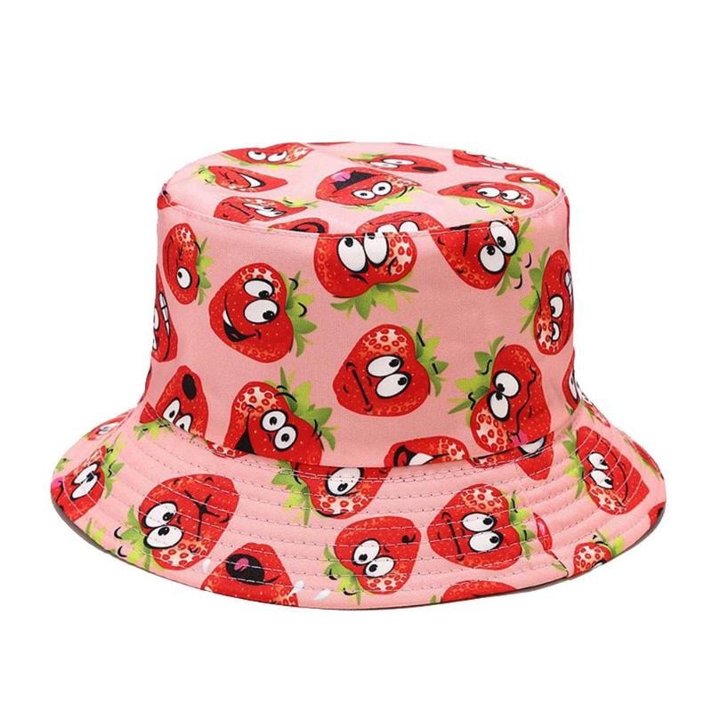

Berets Reversible Packable Fisherman Cap Comfortable And Breathable Unisex Bucket Hat Double Side Wear With Cute Print Suitable For, Green
