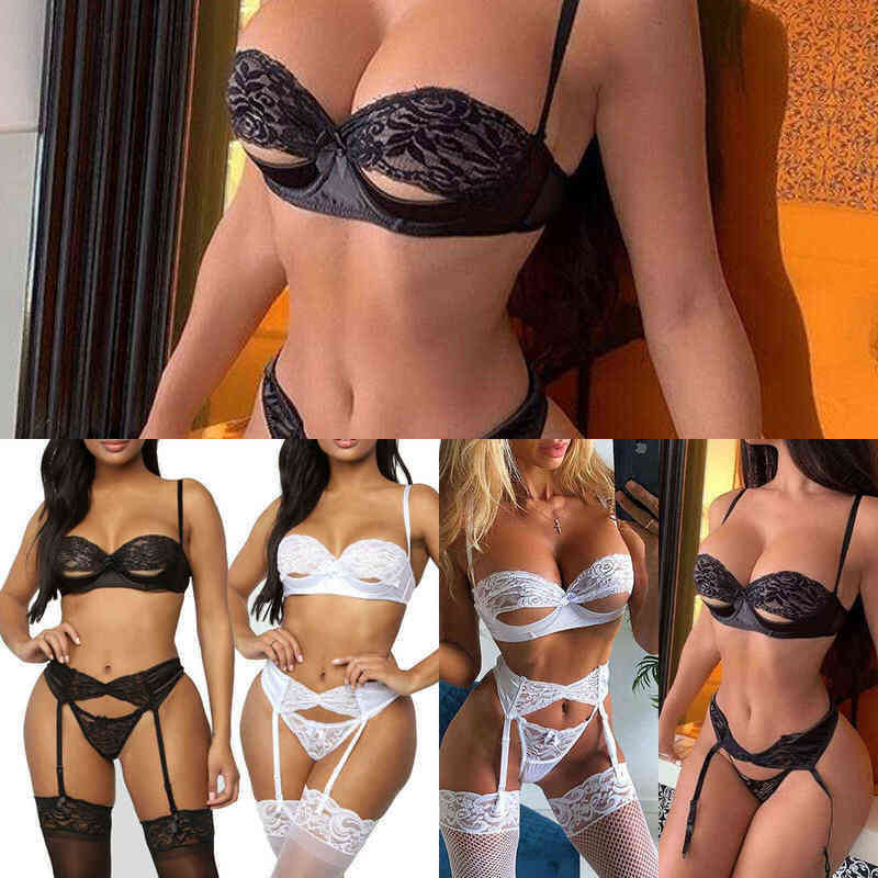 

Nxy Sexy Underwear Hot Sexy Lingerie Underwear Sleepwear Women g String Bra Lace Babydoll Nightwear Lady Sexy Lace Bikini Exotic Sets Beachwear 0609, White