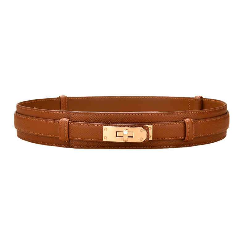 

Belts Women's Luxury Belt Brown 4.0cm Wide Corset Leather Lock Buckle Elegant Casual Waistband Gift for Female Coat Sweater Adjustable B9BE, Black