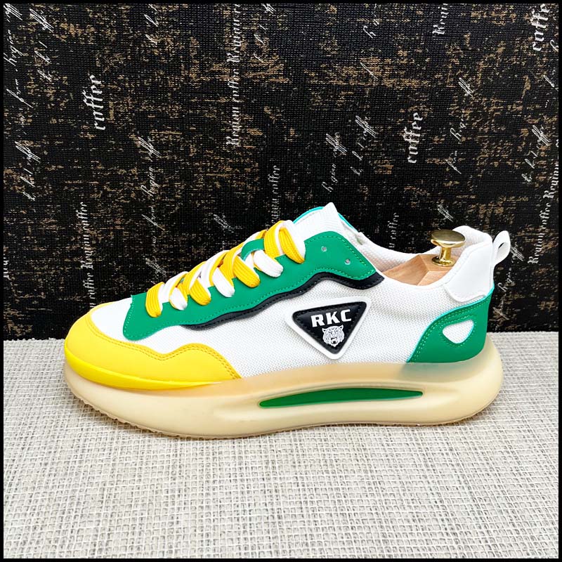 

2022 High Quality White Men Business Shoes net Breathable splicing Luxury Designer Casual Zapatos Casual Sneakers