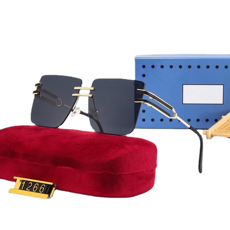 Lunettes de soleil pilote sans bords pour femmes et hommes, nouveau Design de marque à la mode, rétro, verres de coupe dégradés, UV400, 2022