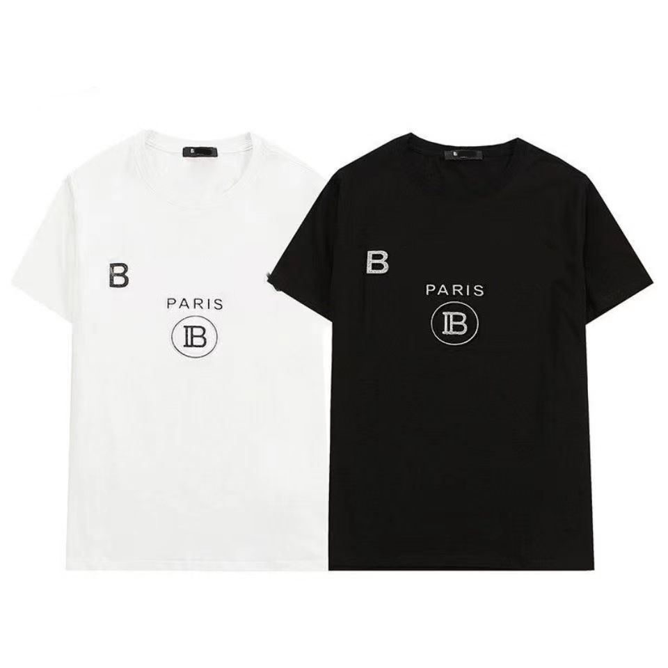 2022 Designer Mens Letter Print T Shirts Black Fashion Designer Summer High Quality Top Short Sleeve Size S-5XL-image-768305587