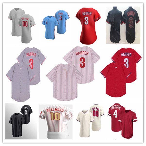 

Rhys Hoskins Baseball Jersey Bryce 3 Harper Nick Castellanos Kyle Schwarber Jean Segura Aaron Nola Chase Utley J.T. Realmuto Odubel Herrera Alec Bohm Didi Gregorius 4X, Men coolbase cream