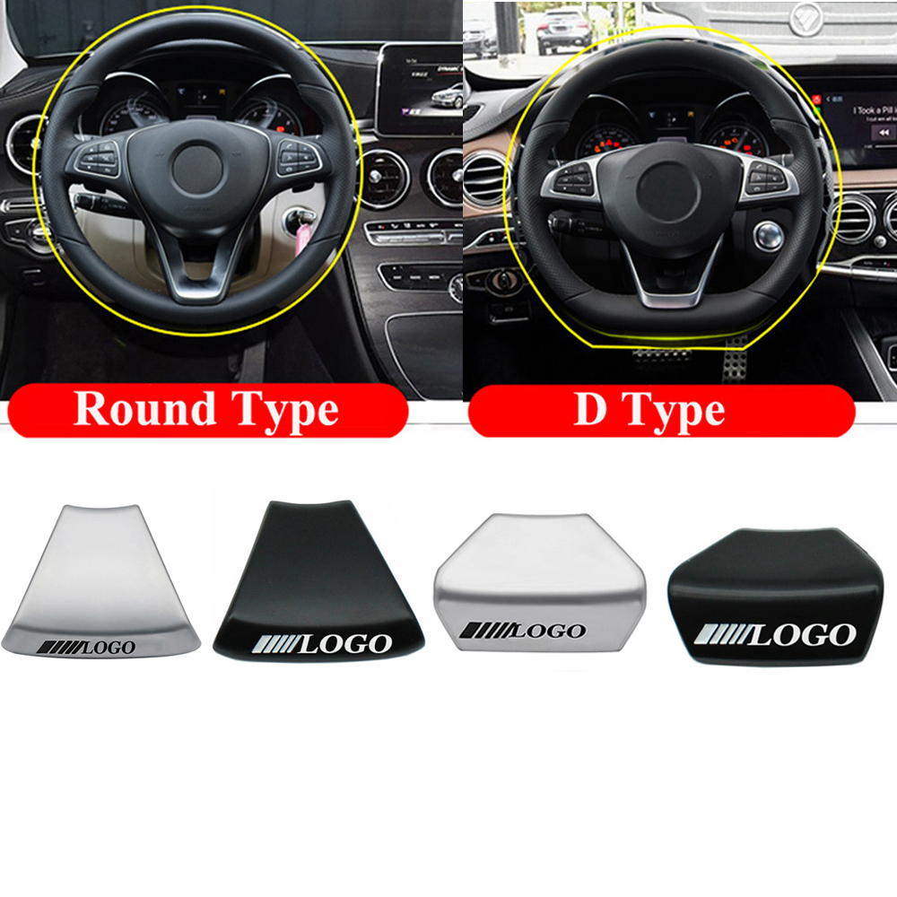 

Car Styling 3D Metal Auto Steering Wheel Sticker Decals Trim Silver For W212 W213 W211 E200 E300 W202 W204 W205 New C E Class