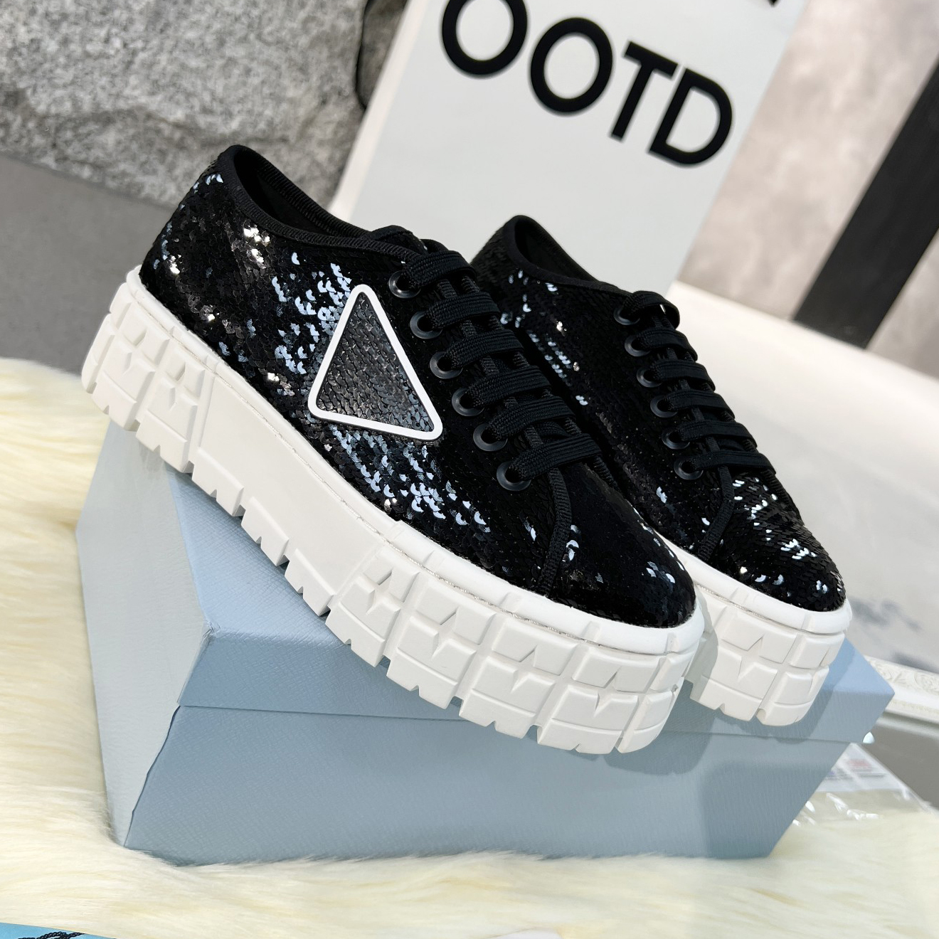 

Designer Sneakers Double Wheel Casual Shoes Nylon Gabardine Sneaker Classic Canvas Platform Shoe Fashion Stylist Trainers Solid Heighten Shoe