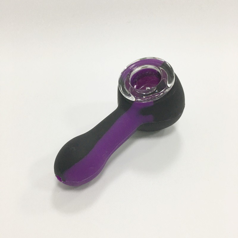 

Silicone pipe healthy mini pipes smoking accessories set glass filter bowl accessory