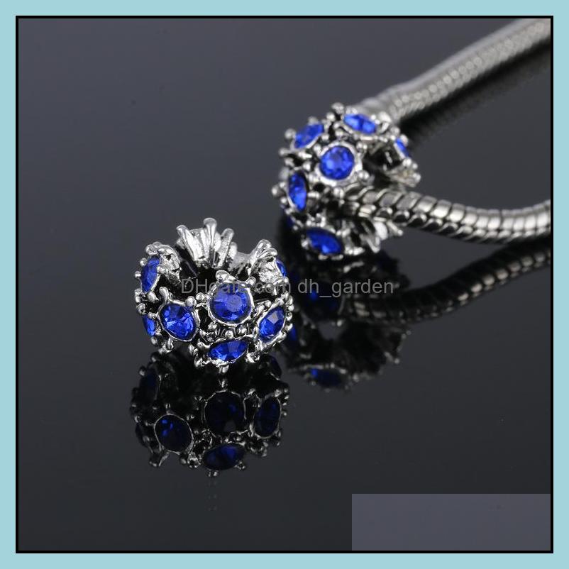 

Loose Beads Fits Bracelets Autism Awareness Heart Charms Dangle Black/Red/Blue Crystal Charm Puzzle Bead For Diy Jewelry Bone Bracelet Drop