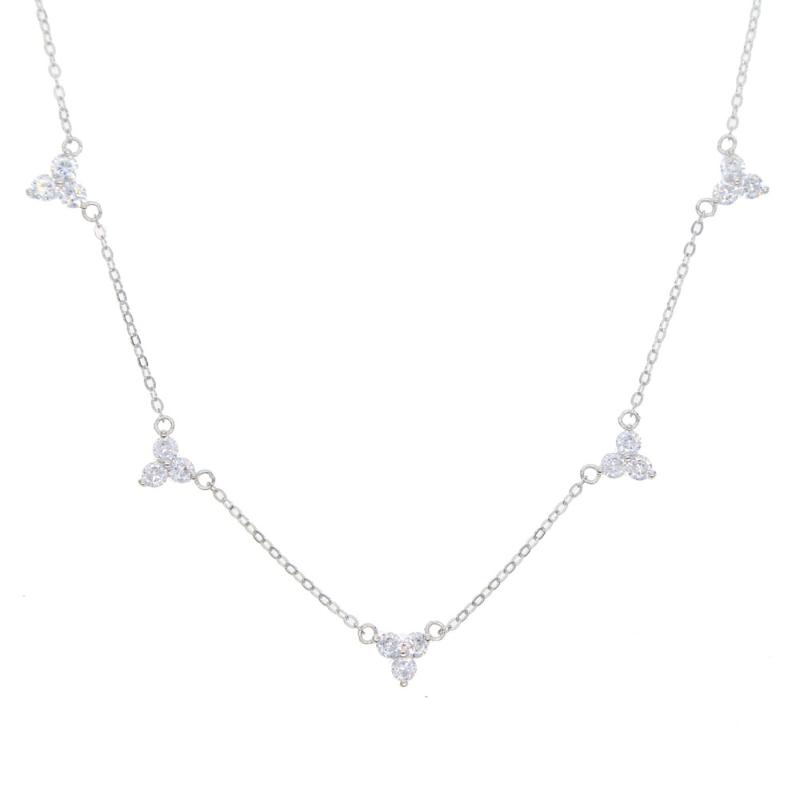 

Chains 100% 925 Sterling Silver Chain Cubic Zirconia Chocker Choker Necklace Collar Women Statement Jewelry BijouxChains ChainsChains