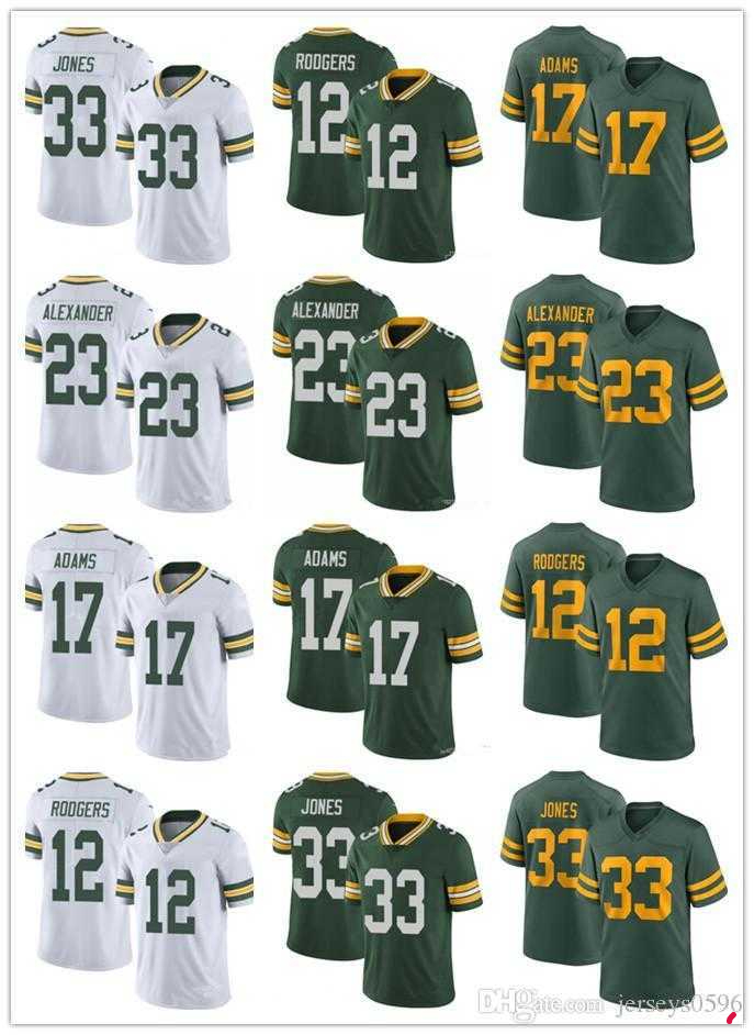 

Men youth Green Bay''Packers''Jersey 12 Aaron Rodgers 23 Jaire Alexander 33 Aaron Jones Football Jerseys stitching, Color